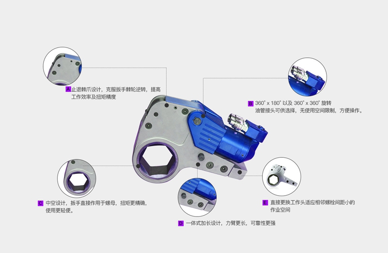 呼和浩特TXK02中空式液压扳手